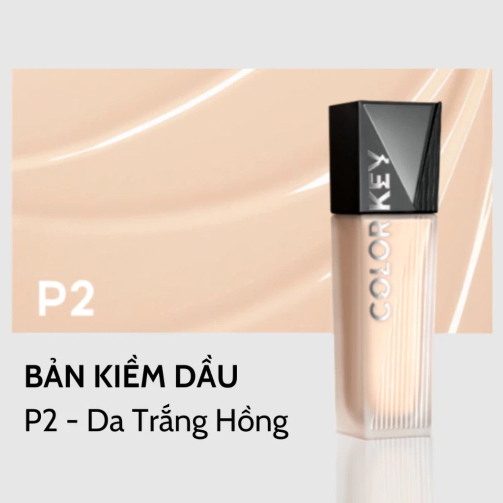 Kem Nền Colorkey Dạng Lỏng Kiềm Dầu Mỏng Nhẹ Mịn Màng Lâu Trôi Lasting Flawless Liquid Foundation 30g