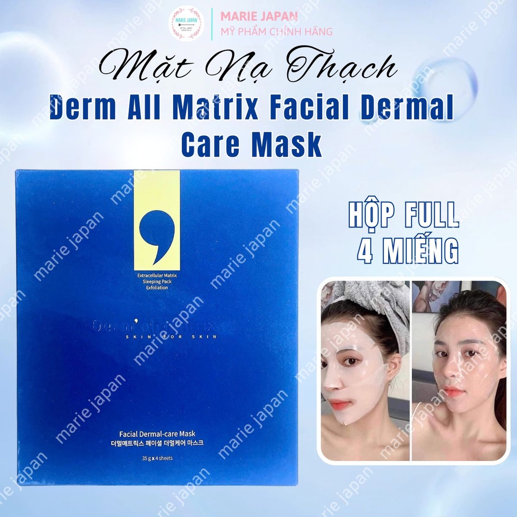 Mặt Nạ Thạch Derm All Matrix  Nâng Cơ Dưỡng Ẩm Trắng Da Chống Lão Hóa Facial Dermal Care Mask  Hàn Quốc