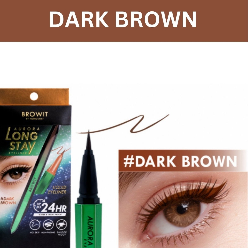Bút Kẻ Mắt Nước Browit By Nongchat Xanh Lá Aurora Long Stay Mới Bền Màu Chống Nước