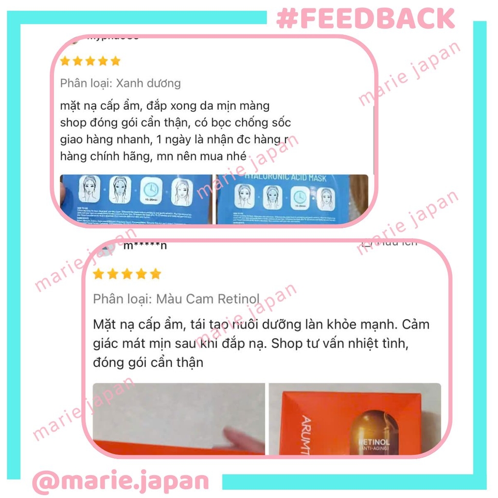 Mặt Nạ Dưỡng Da Arumtown Cấp Ẩm Dưỡng Sáng Tái Tạo Da Hàn Quốc Hộp Miếng Lẻ 23ml