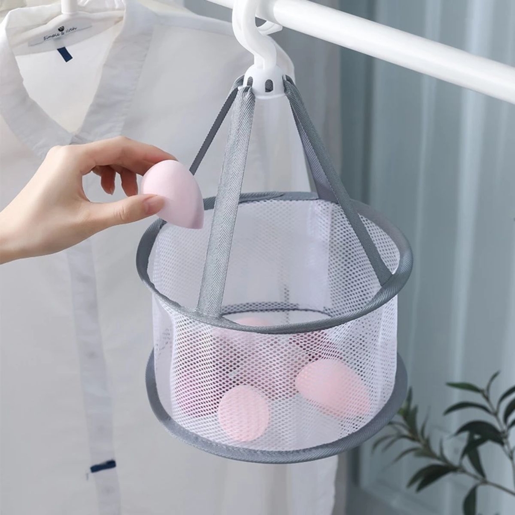Chậu Làm Sạch Cọ & Giỏ Treo Phơi Khô Cọ Trang Điểm Jary