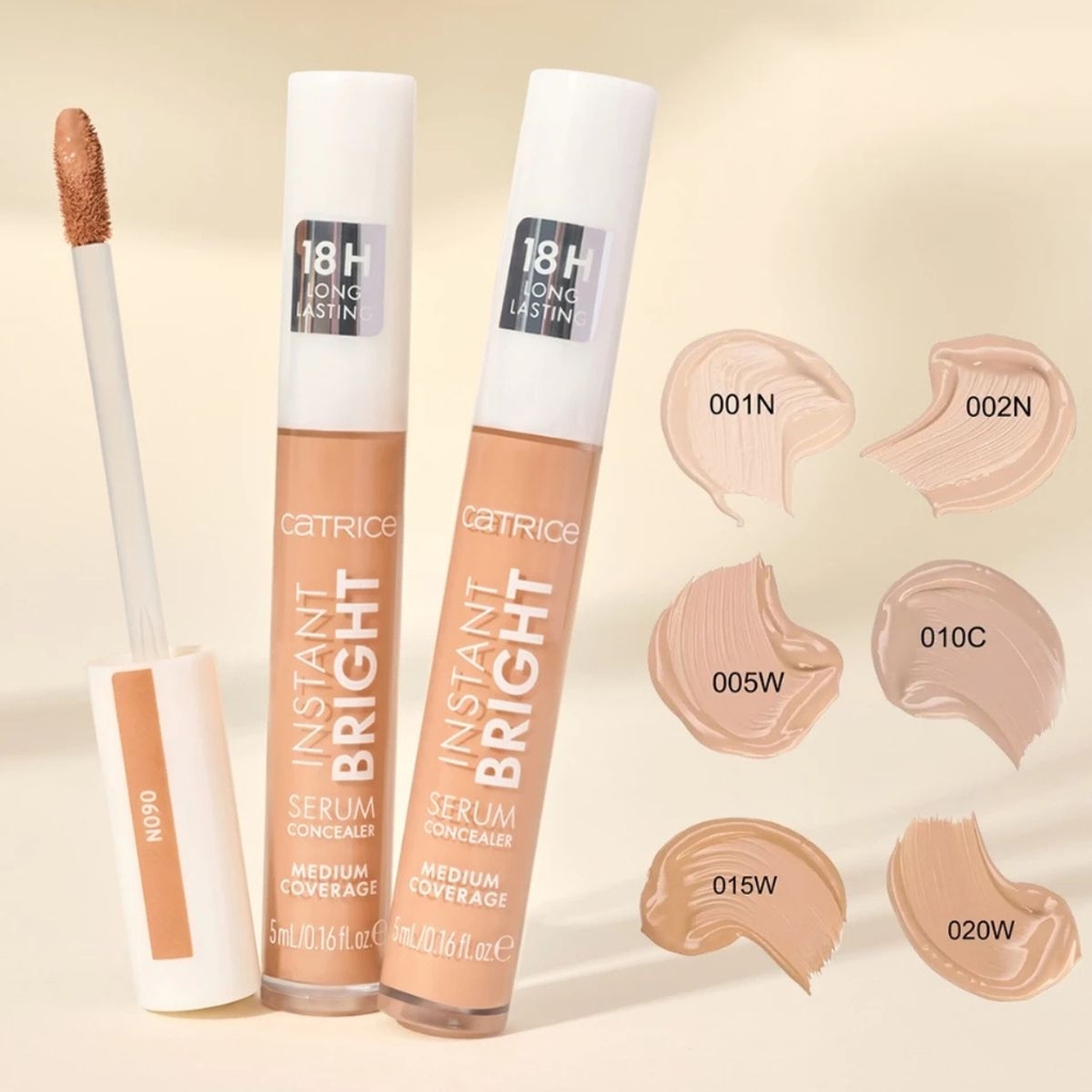 Che Khuyết Điểm Catrice Mỏng Nhẹ Bền Màu Tự Nhiên Instant Bright  Serum Concealer 5ml