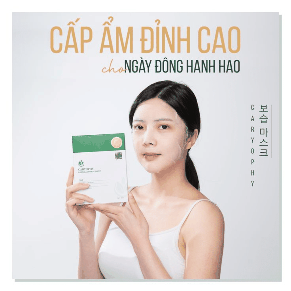 Mặt Nạ Tràm Trà Caryophy Cấp Ẩm Phục Hồi Giảm Mụn