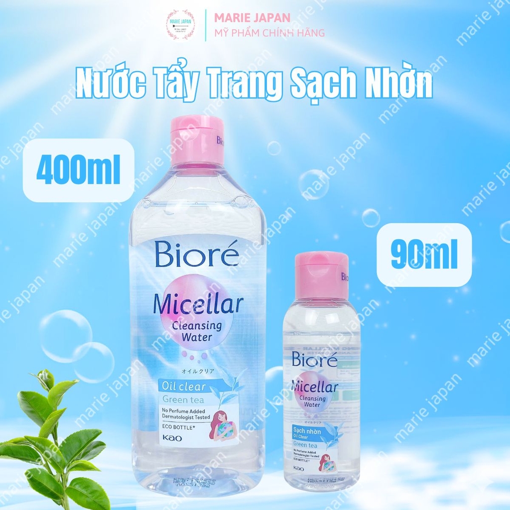 Nước Tẩy Trang Biore Sạch Sâu Dưỡng Ẩm Ngăn Ngừa Mụn Micellar Cleansing Water Nhật Bản