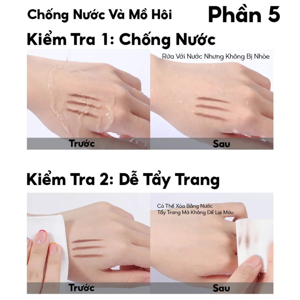 Chì Kẻ Mày Colorkey Hai Đầu Sắc Nét Chống Nước Lâu Trôi  Sketch Eyebrow Pencil 0.7g