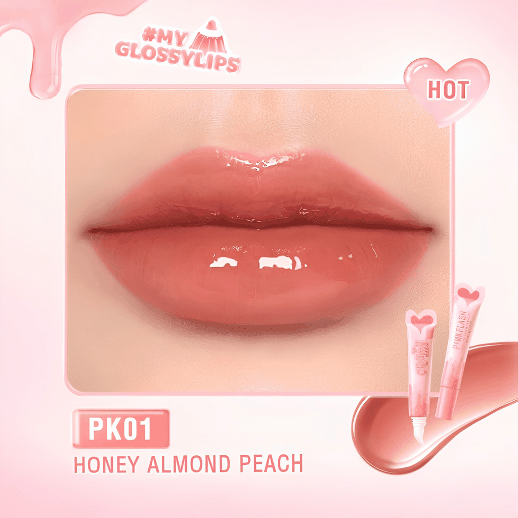 Son Bóng PINKFLASH Căng Mọng Dưỡng Ẩm Mềm Mịn My GlossyLips Watery Glow 6g