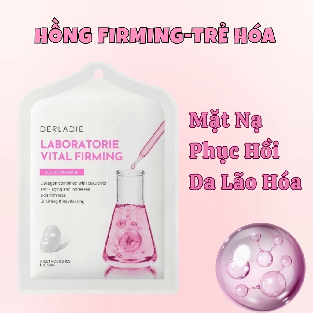 [1 Miếng Lẻ] Mặt Nạ Derladie Laboratorie Vital Dưỡng Ẩm Phục Hồi Sáng Da Hàn Quốc