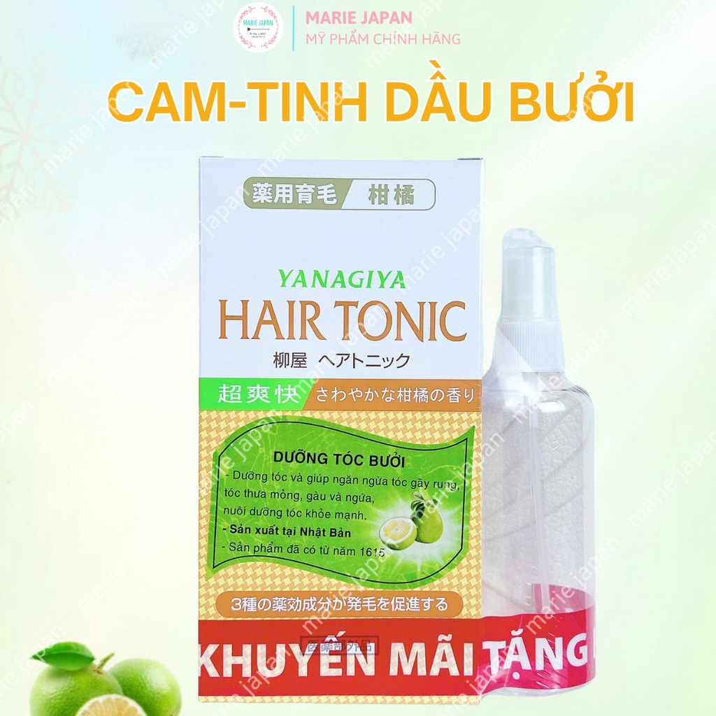 Tinh Dầu Dưỡng Tóc Yanagiya Hair Tonic Giảm Gãy Rụng Kích Thích Mọc Tóc Chắc Khỏe Mềm Mượt Nhật Bản Chai 240ml