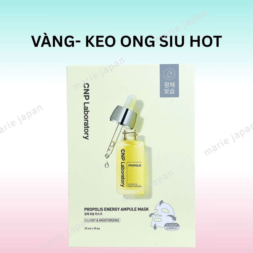 Mặt Nạ CNP Laboratory Ampule Mask Dưỡng Ẩm Phục Hồi Da Sáng Mịn Hàn Quốc FULL Hộp 10 Miếng