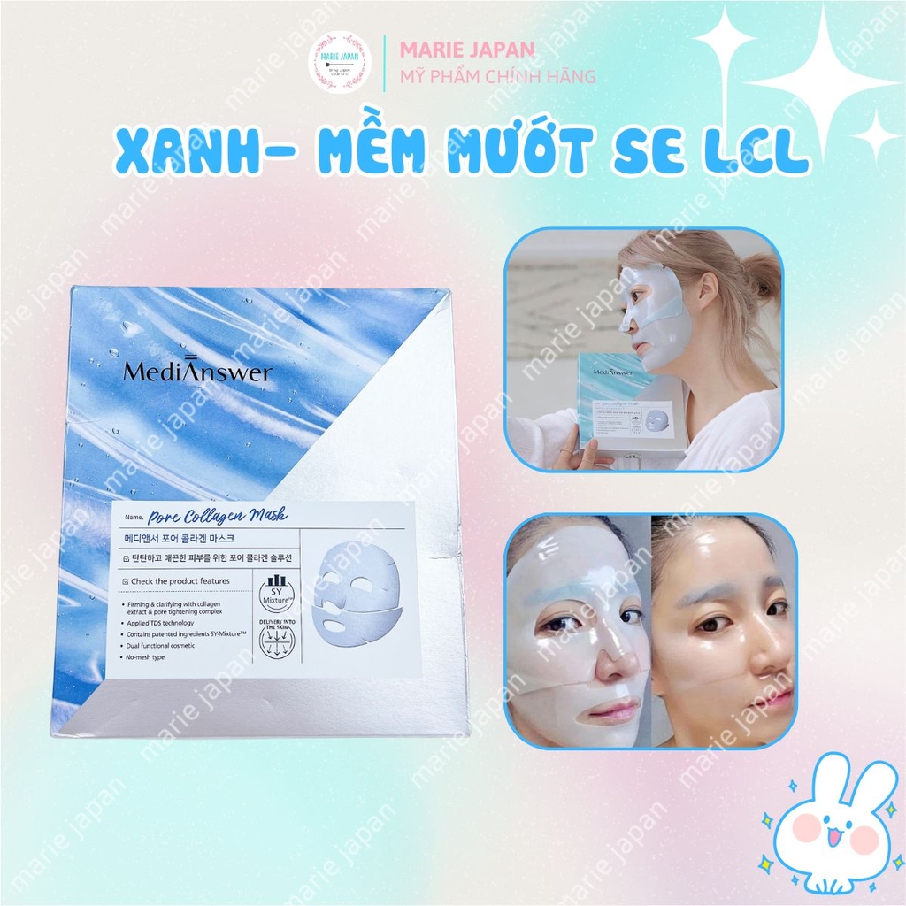 Mặt Nạ Thạch Medianswer Vita Collagen 83% Dưỡng Trắng Căng Bóng Da Miếng Lẻ