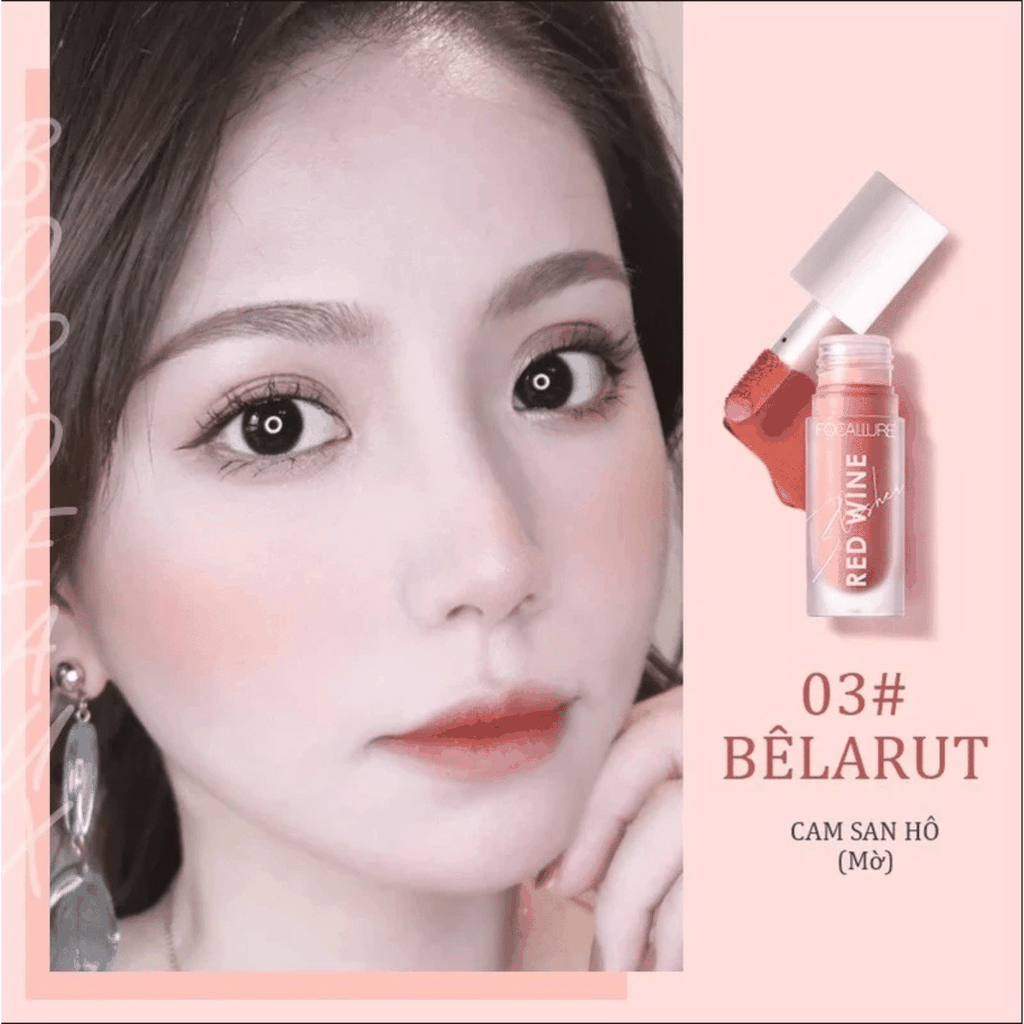 Má Hồng Kem Focallure Hangover Red Wine Blusher FA89