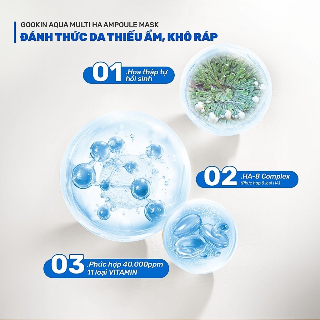 [1 Miếng Lẻ] Mặt Nạ Gookin Ampoule Mask Cấp Ẩm Dưỡng Sáng Phục Hồi Căng Bóng Da Hàn Quốc