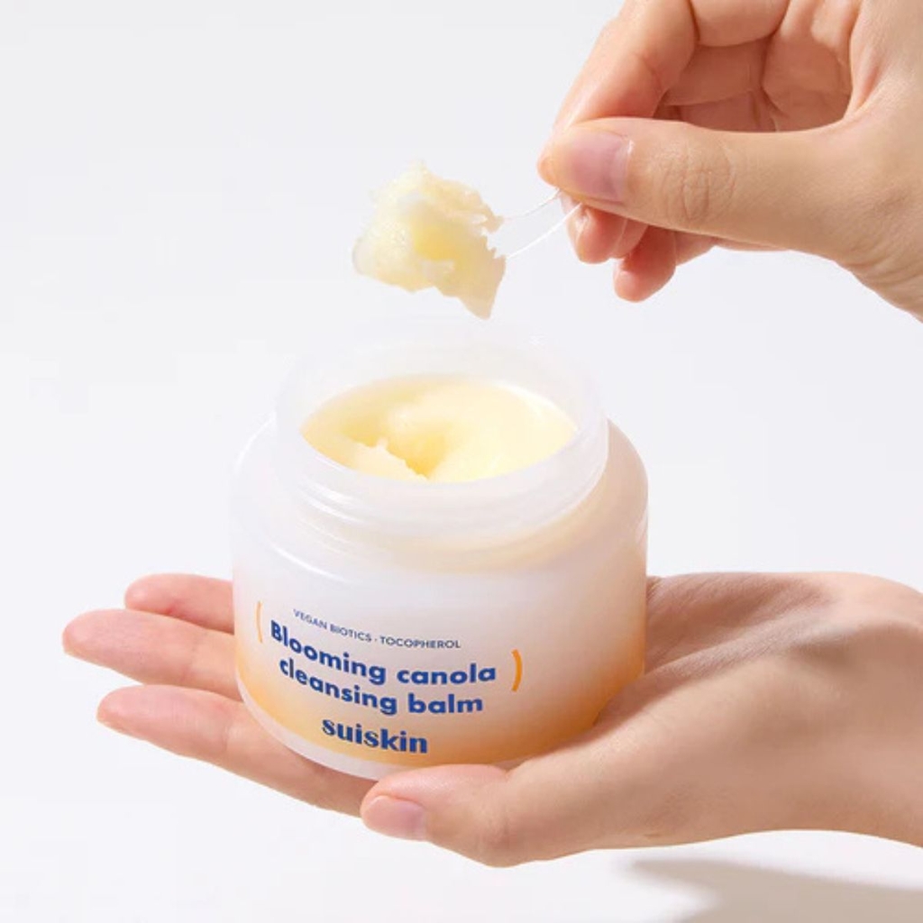 Sáp Tẩy Trang Suiskin Sạch Sâu Loại Bỏ Bã Nhờn Bụi Bẩn Hiệu Qủa Blooming Canola Cleansing Balm Hàn Quốc Hũ 90ml