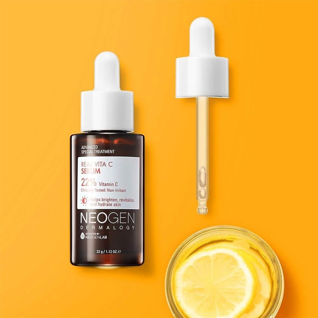 Serum Neogen Dermalogy Vitamin C 22% Sap + 5% Niacinamide Real Vita C Sáng Da Mờ Thâm Hàn Quốc 32ml