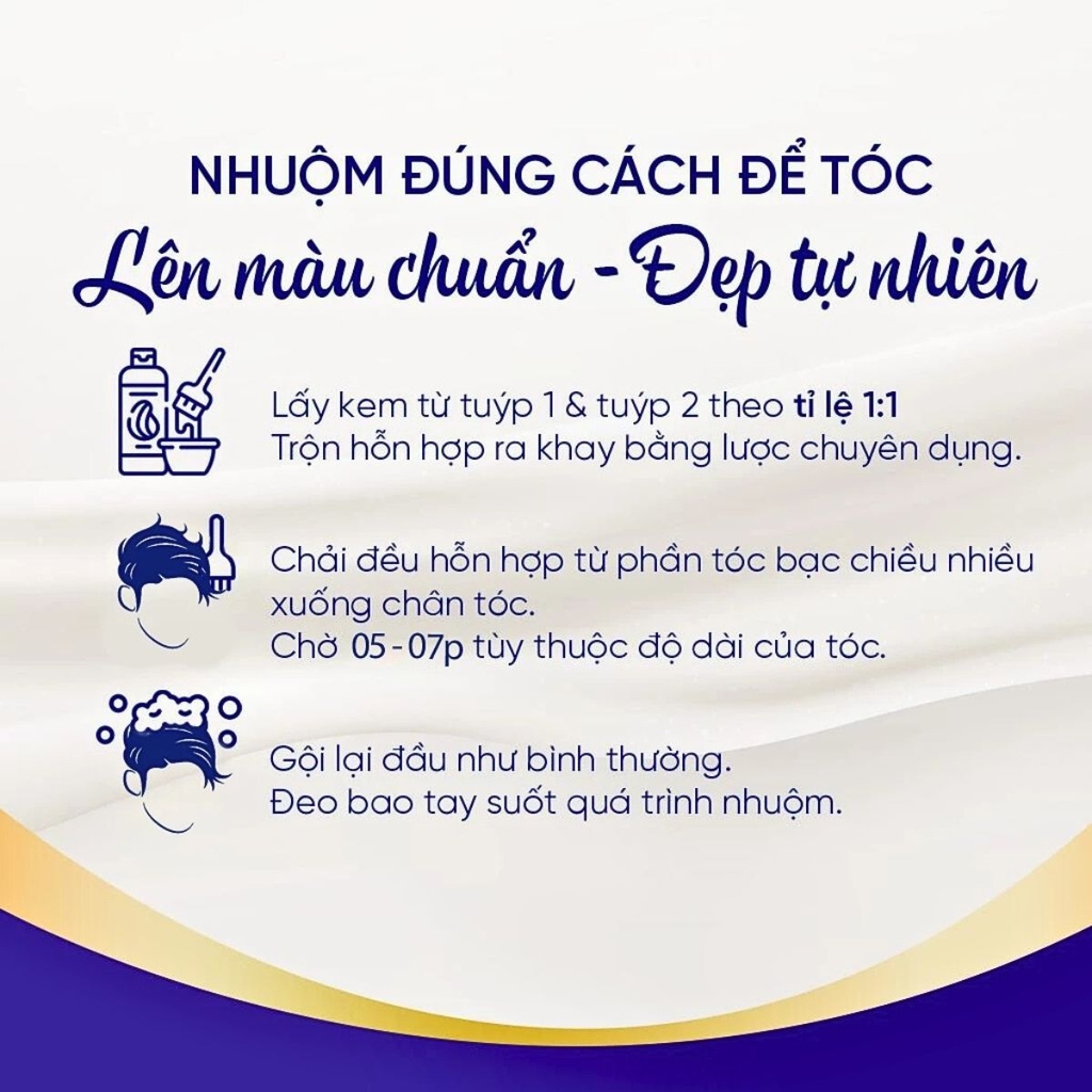 Kem Nhuộm Tóc Cho NỮ Salon De Pro Phủ Bạc Tự Nhiên Không Mùi Cao Cấp Nhật Bản 80G