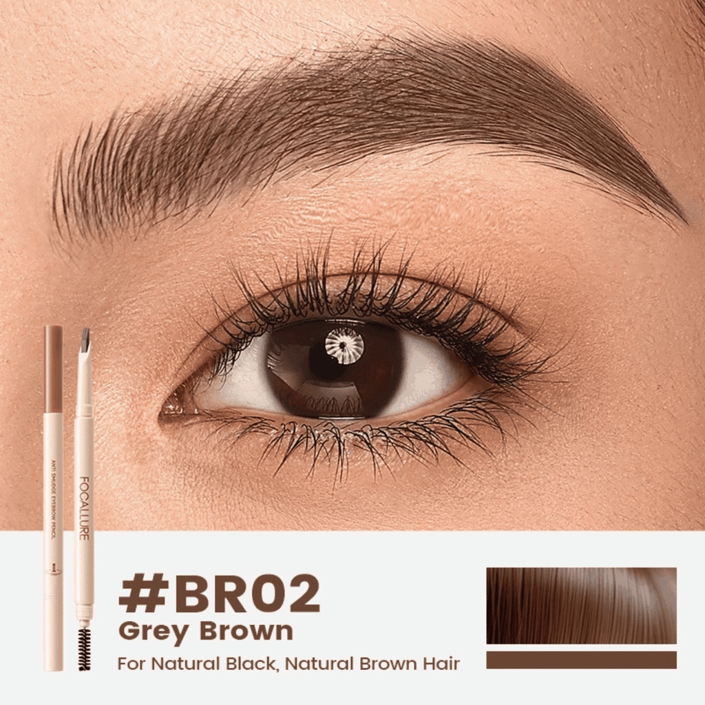 Chì Kẻ Mày 2 Đầu Focallure Cực Tiện Lợi Siêu Dễ Kẻ  Không Vón Lâu Trôi Anti Smudge Eyebrow Pencil E59