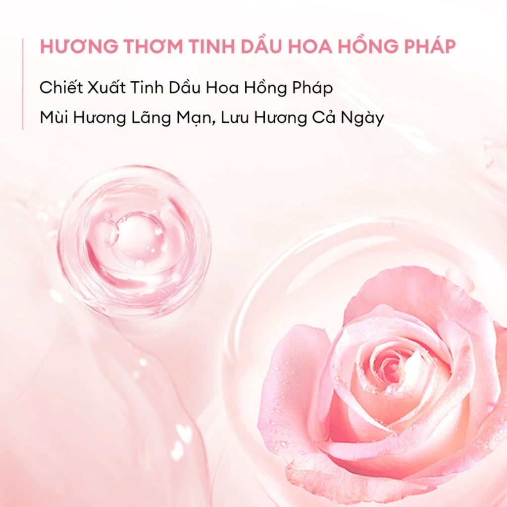 Gel Tắm Colorkey Rosé Crush Dưỡng Sáng Hương Thơm Lâu Dịu Nhẹ Perfumed Brightening Shower Gel Chai 400g TẶNG 1 SET 2 SAMPLE GEL TẮM ROSE CRUSH