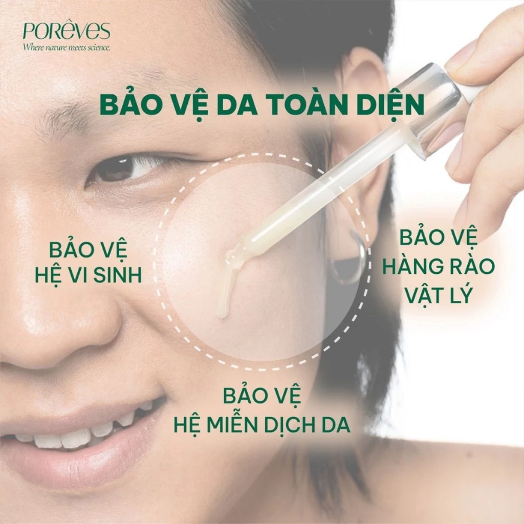 Serum Porêves Advanced Pre-Biotic Dưỡng Ẩm Phục Hồi Làm Dịu Da Chai 30ml