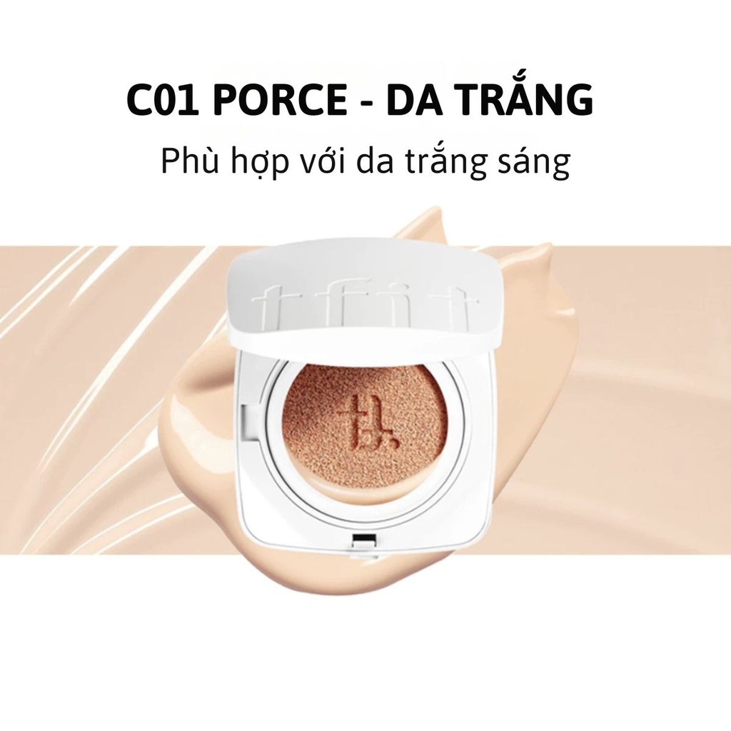 [MUA 1 TẶNG 3] Cushion Chống Nắng TFIT Mịn Lì Lâu Trôi Dưỡng Ẩm Tự Nhiên Layering Fit Cover Hàn Quốc