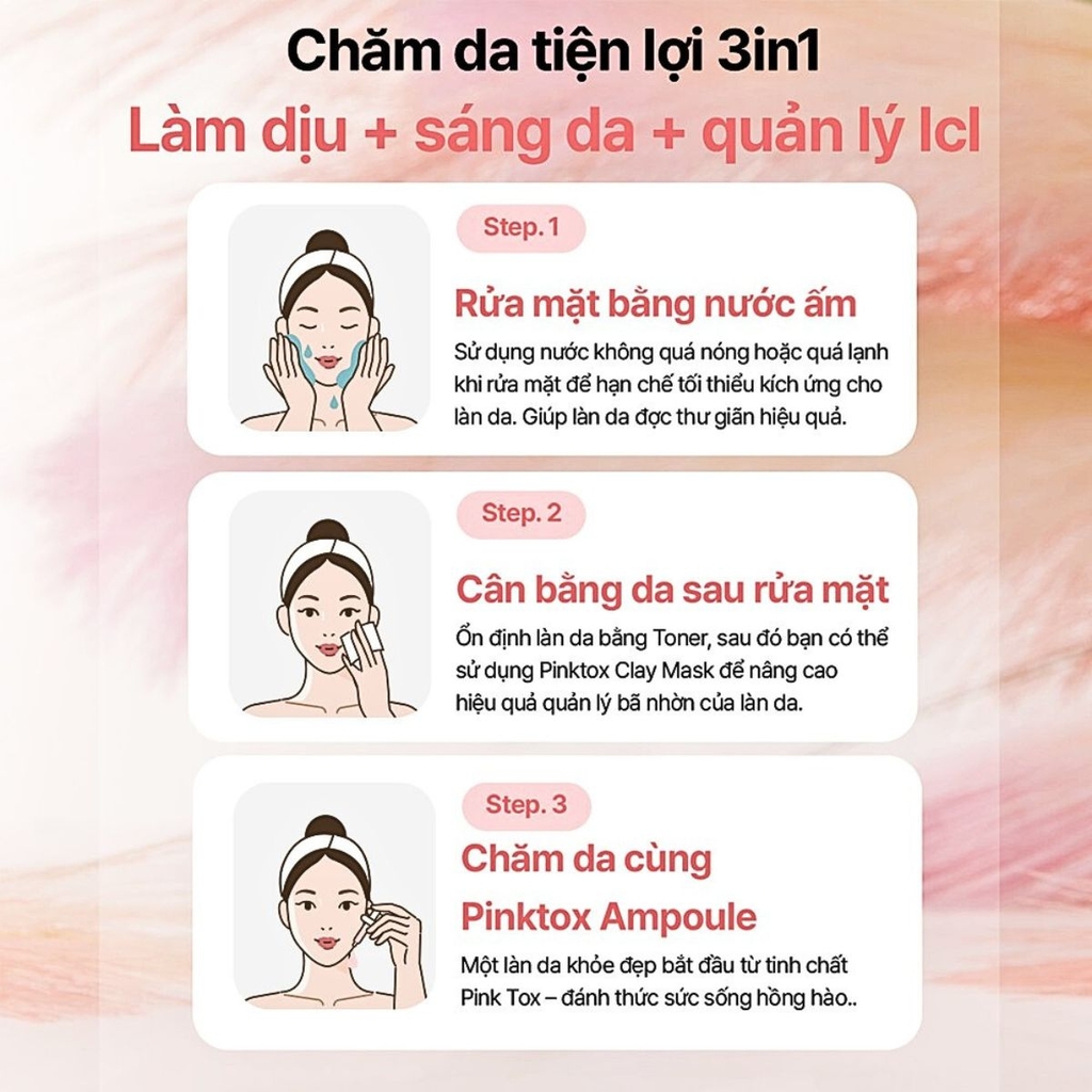 Serum Derladie Giảm Mụn Mờ Thâm Sáng Da Se Lỗ Chân Lông Pore Refining Pinktox Ampoule Hàn Quốc Chai 30ml
