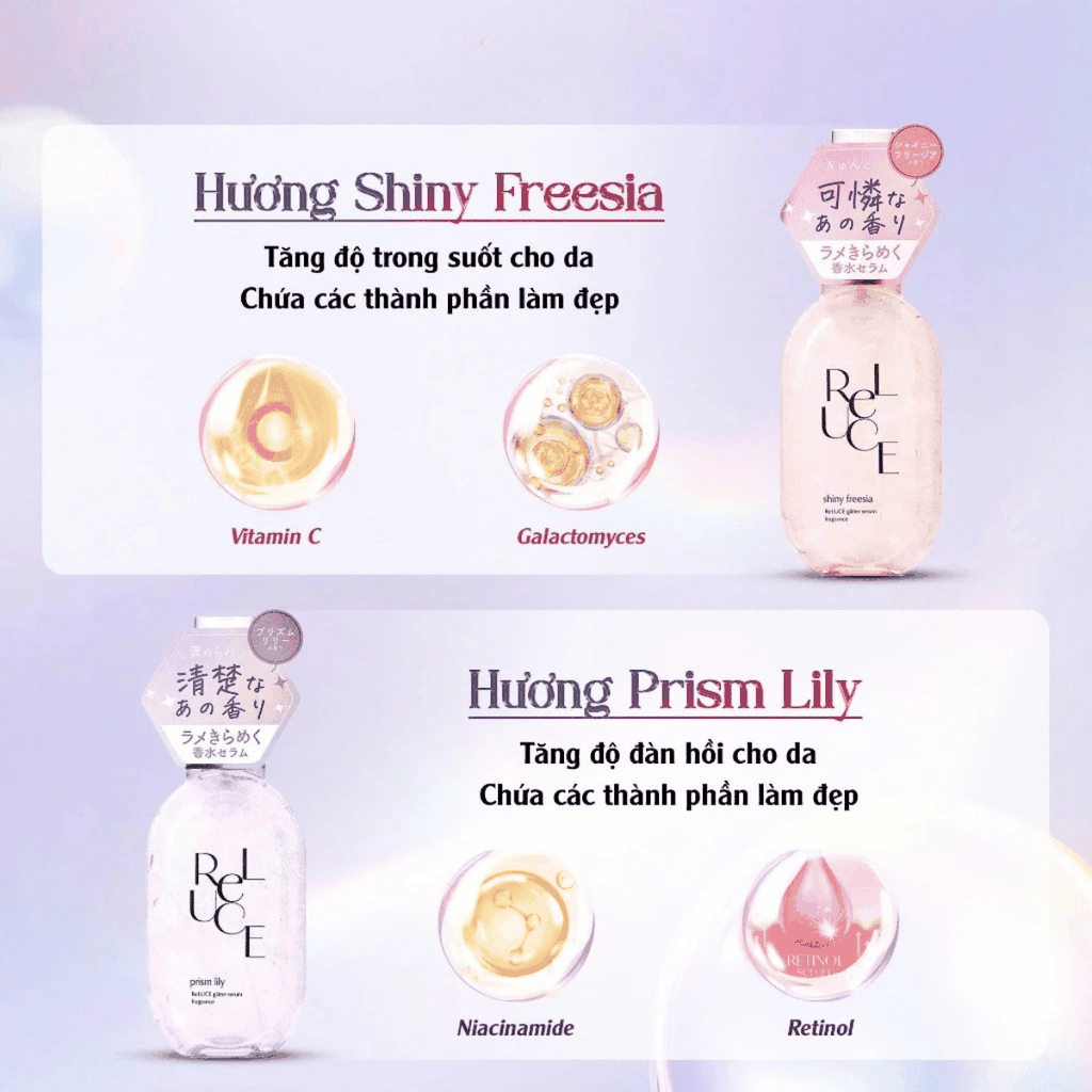 [MUA 1 TẶNG 3] Dưỡng Thể Serum Ánh Nhũ Roland ReLUCE Sáng Da Cấp Ẩm Nước Hoa Cao Cấp Nhật Bản Chai 80ml