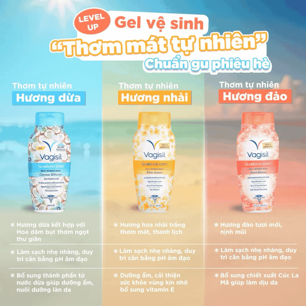 [MUA 1 TẶNG 1] [CHE TÊN] Dung Dịch Vệ Sinh Vagisil Cân Bằng pH Kiểm Soát Mùi Daily Intimate Wash TẶNG 1 QUẦN LÓT SU