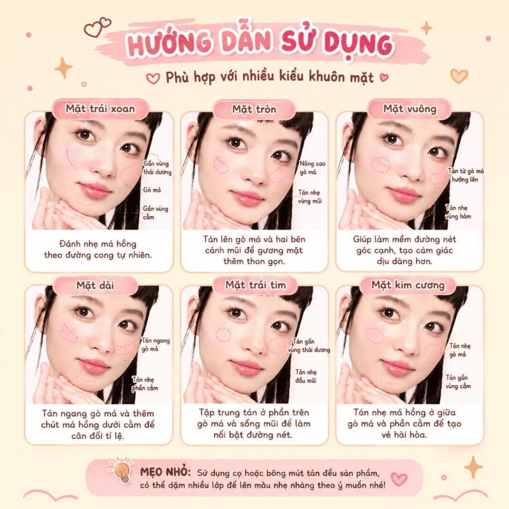 Phấn Má Hồng MENOW Mịn Lì Lâu Trôi Cloud Soft Sweetheart Monochrome Blush 4.5g