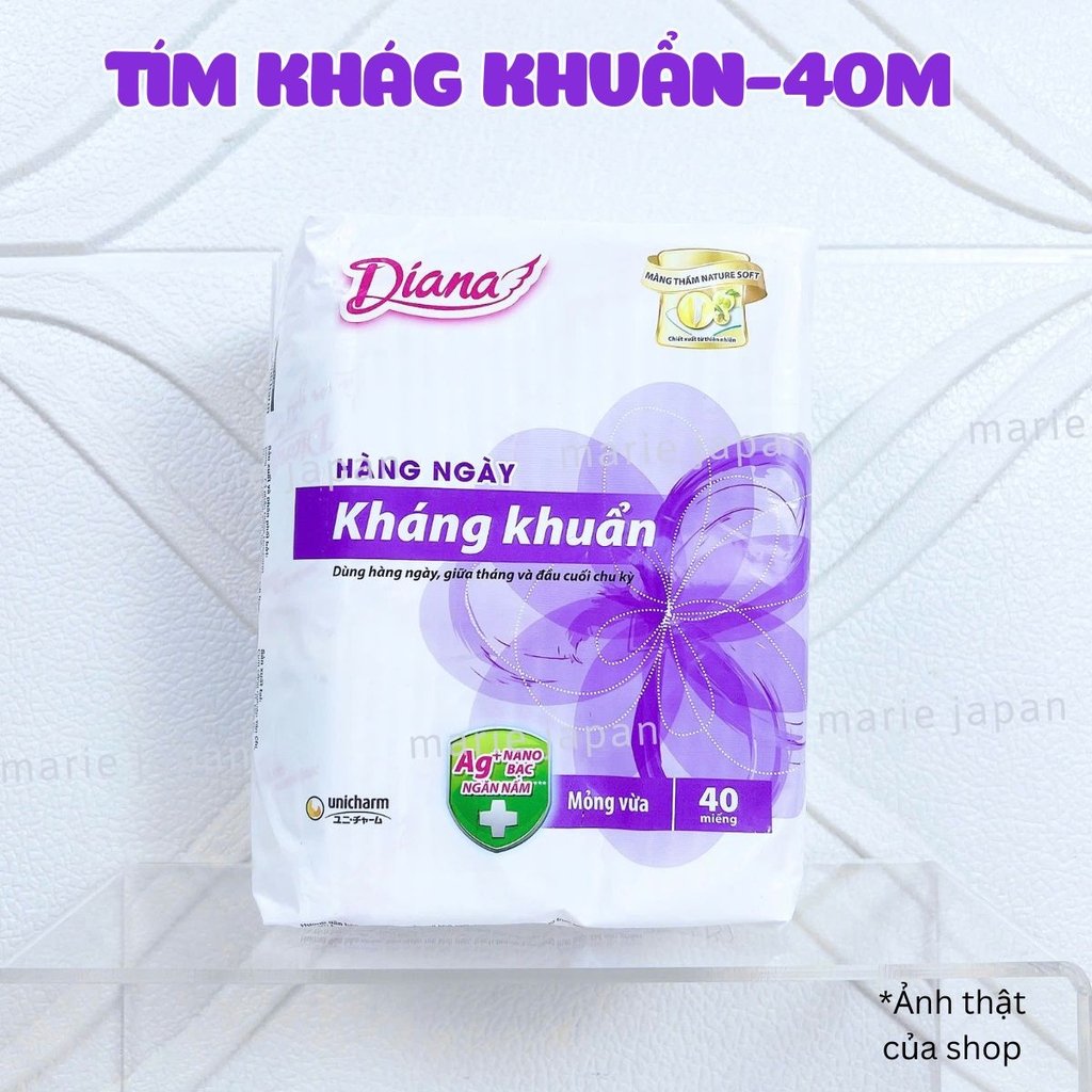 Băng Vệ Sinh Diana Sensi Hàng Ngày Siêu Thấm Thoáng Khí Êm Ái Nhật Bản Nhiều Size