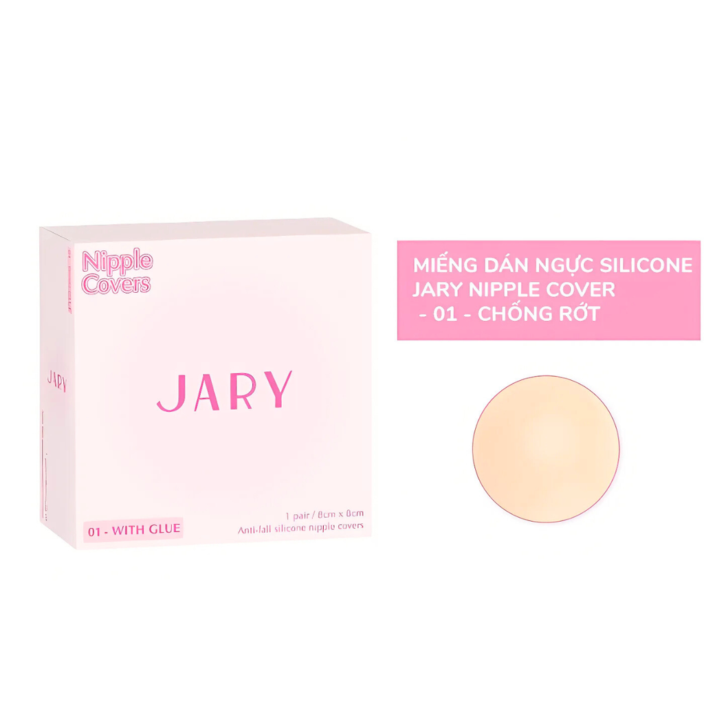 Miếng Dán Ngực Silicone Jary Nipple Covers Nâng Ngực Chống Mồ Hôi