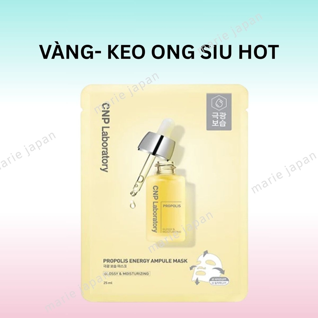 Mặt Nạ CNP Laboratory Ampule Mask Dưỡng Ẩm Phục Hồi Da Sáng Mịn Hàn Quốc Miếng Lẻ 25ml