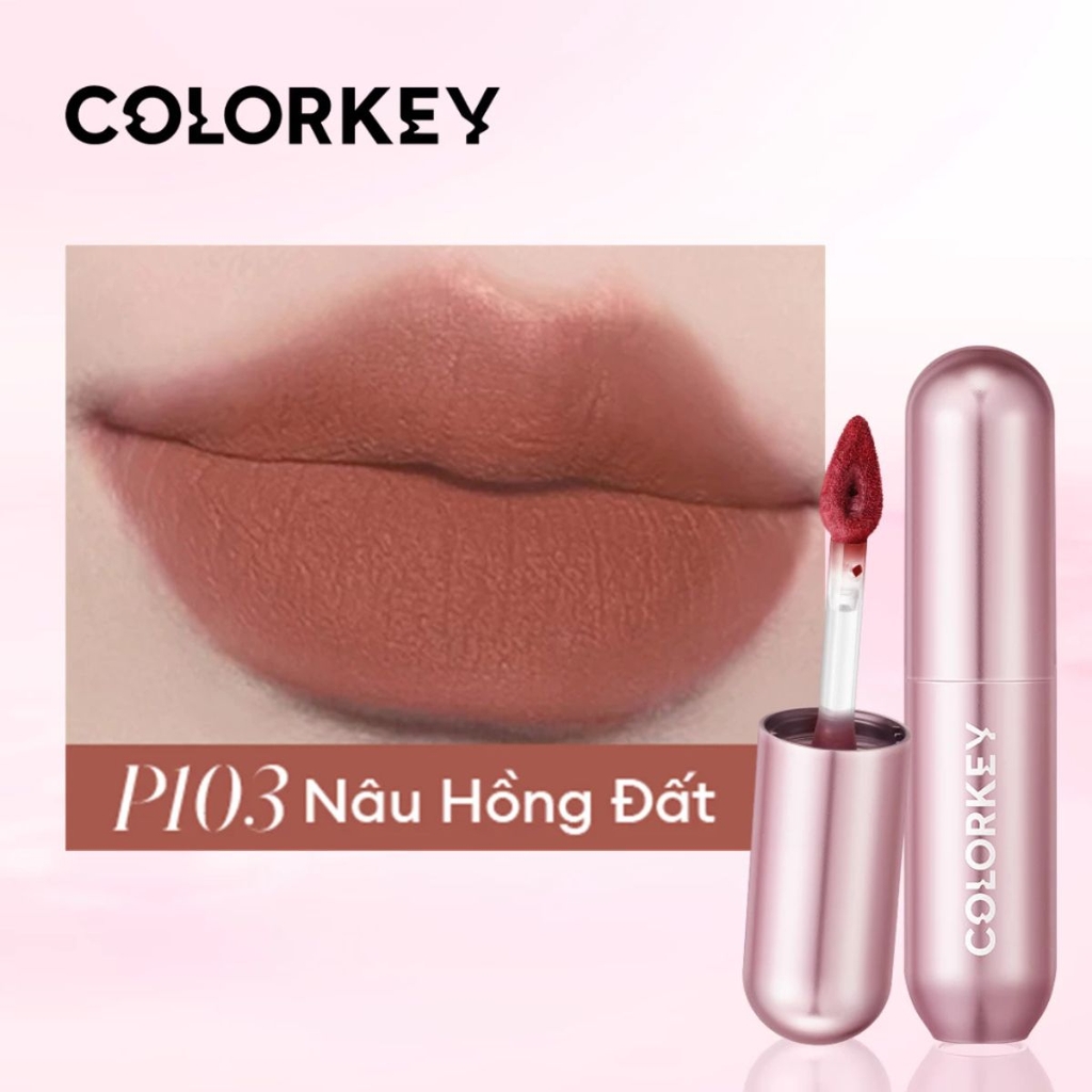 Son Kem Bùn Colorkey Mềm Mịn Lâu Trôi Tự Nhiên Mousse Matte Lip Mud 2g