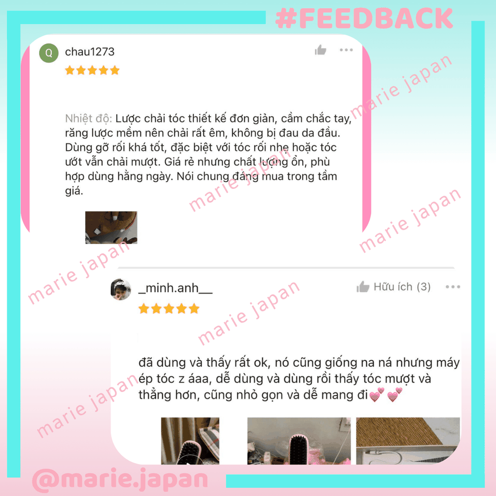Lượt Điện Chải Tóc Jary Ion Electric Hair Comb  Không Dây Ion Âm Gỡ Rối Suôn Mượt, Tạo Kiểu Siêu Dễ