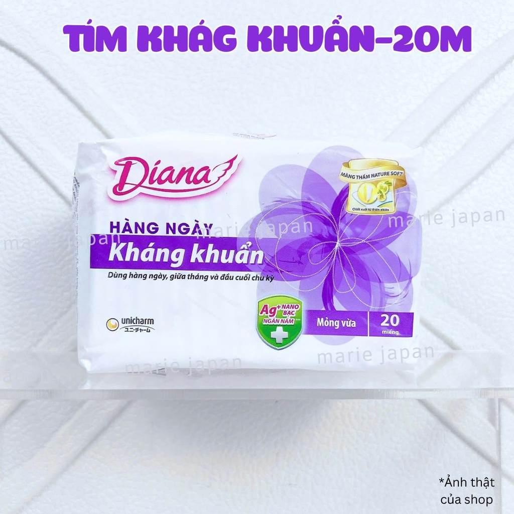 Băng Vệ Sinh Diana Sensi Hàng Ngày Siêu Thấm Thoáng Khí Êm Ái Nhật Bản Nhiều Size