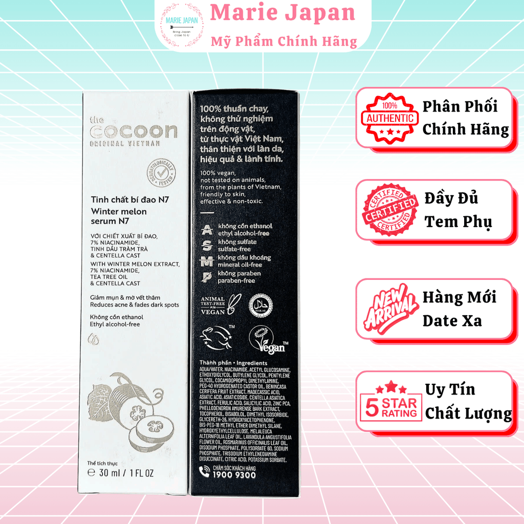 Serum Cocoon Bí Đao Winter Melon Chai 70ml