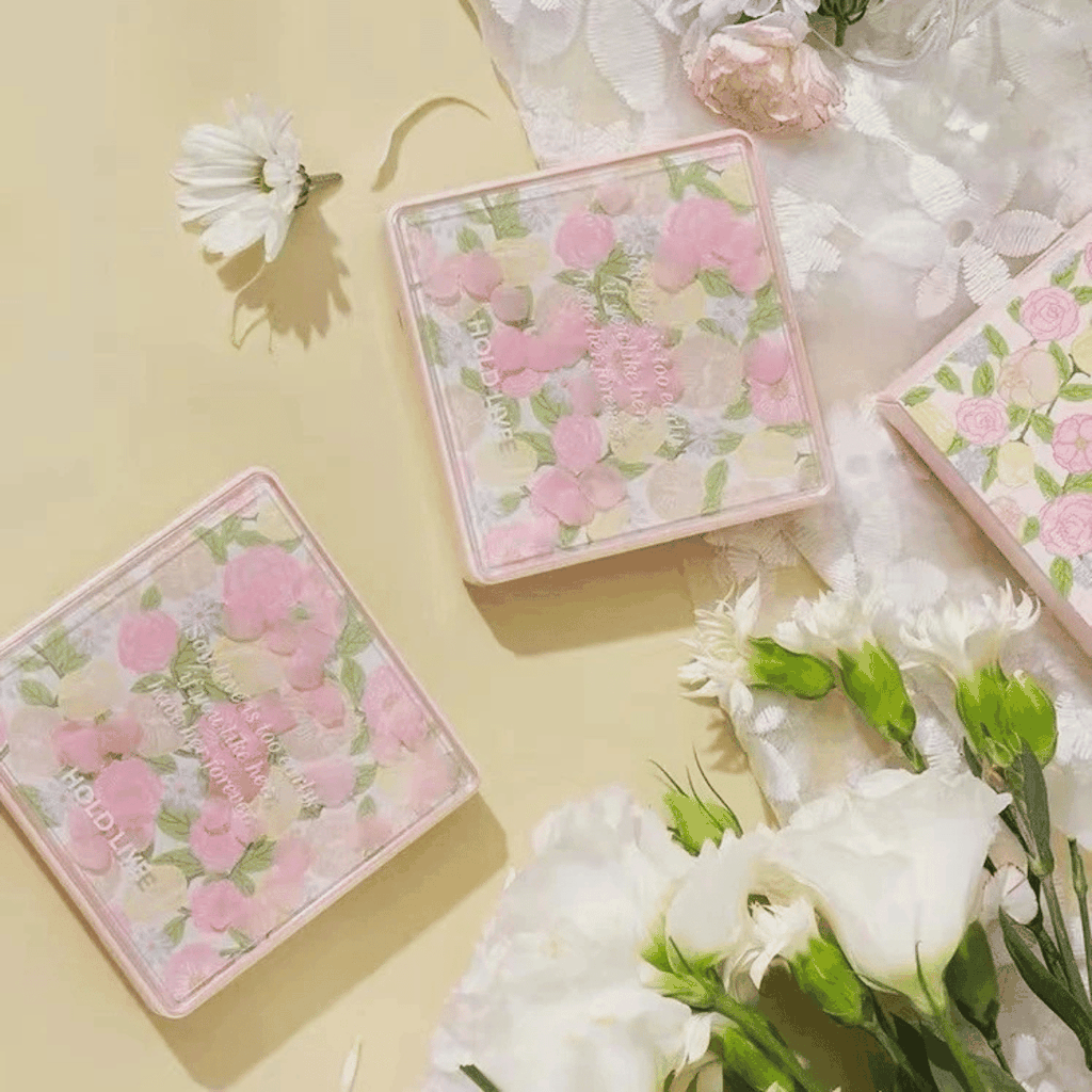 Bảng Phấn Mắt Má Đa Năng 12 Ô Hold Live  Highlight Siêu Sáng Floral Color Pink Mist HL755 15g