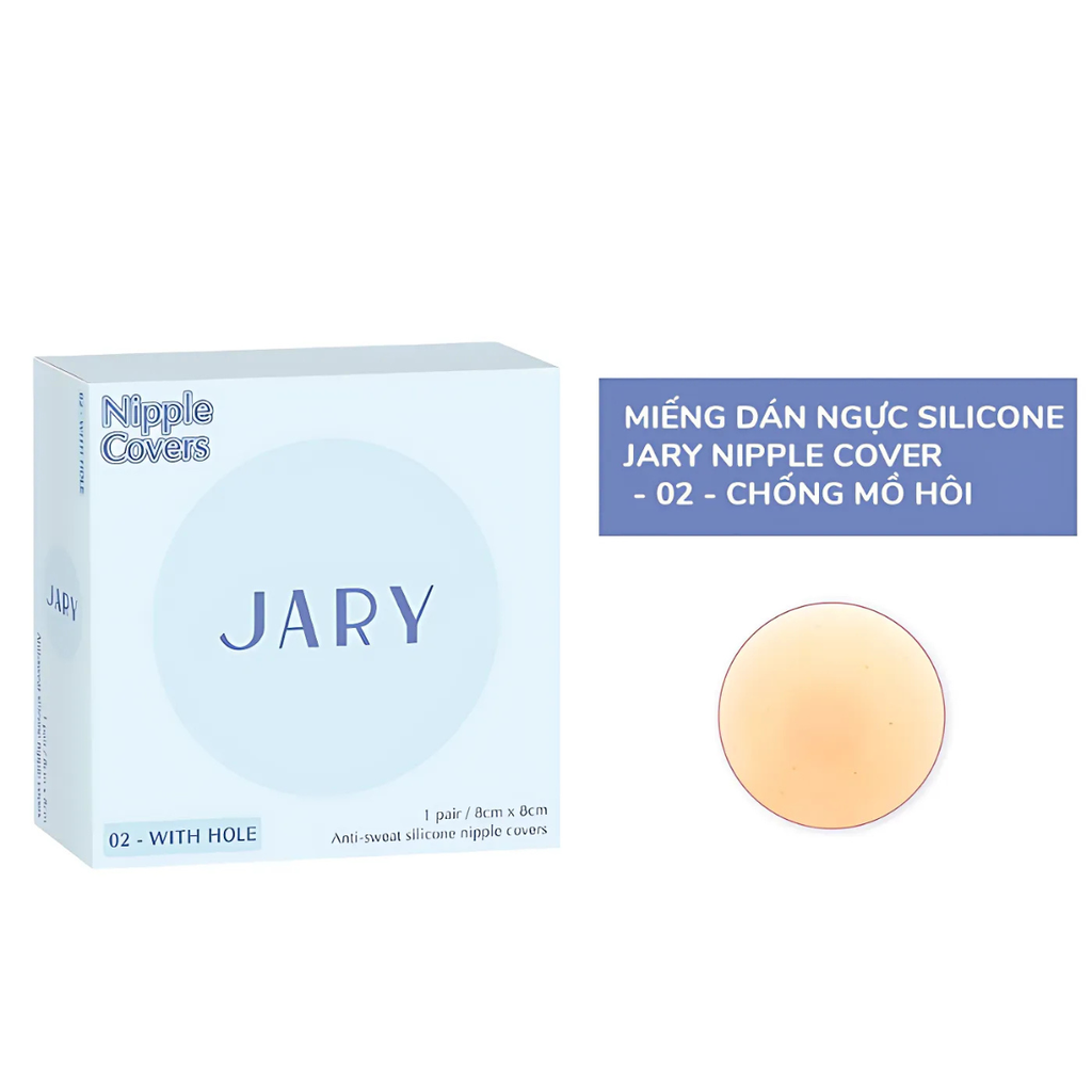 Miếng Dán Ngực Silicone Jary Nipple Covers Nâng Ngực Chống Mồ Hôi