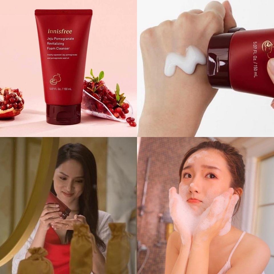 Sữa Rửa Mặt Lựu Đỏ Innisfree Revitalizing Foam Cleanser 80ml