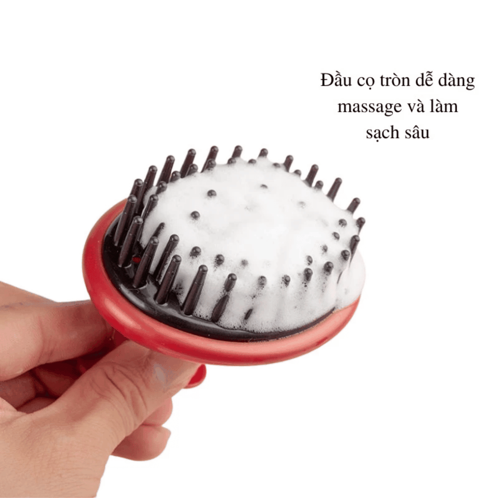 Lược Gội Đầu Tubaki Massage Làm Sạch Da Đầu Tơi Mềm Tóc Nhật Bản