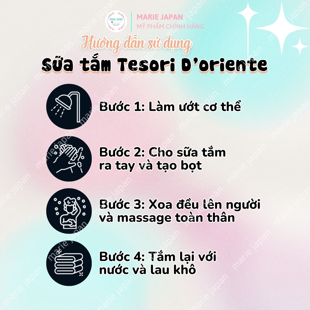 Sữa Tắm Hương Nước Hoa Tesori D'oriente Lưu Hương Quyến Rũ Sang Trọng Cao Cấp Chính Hãng Italy