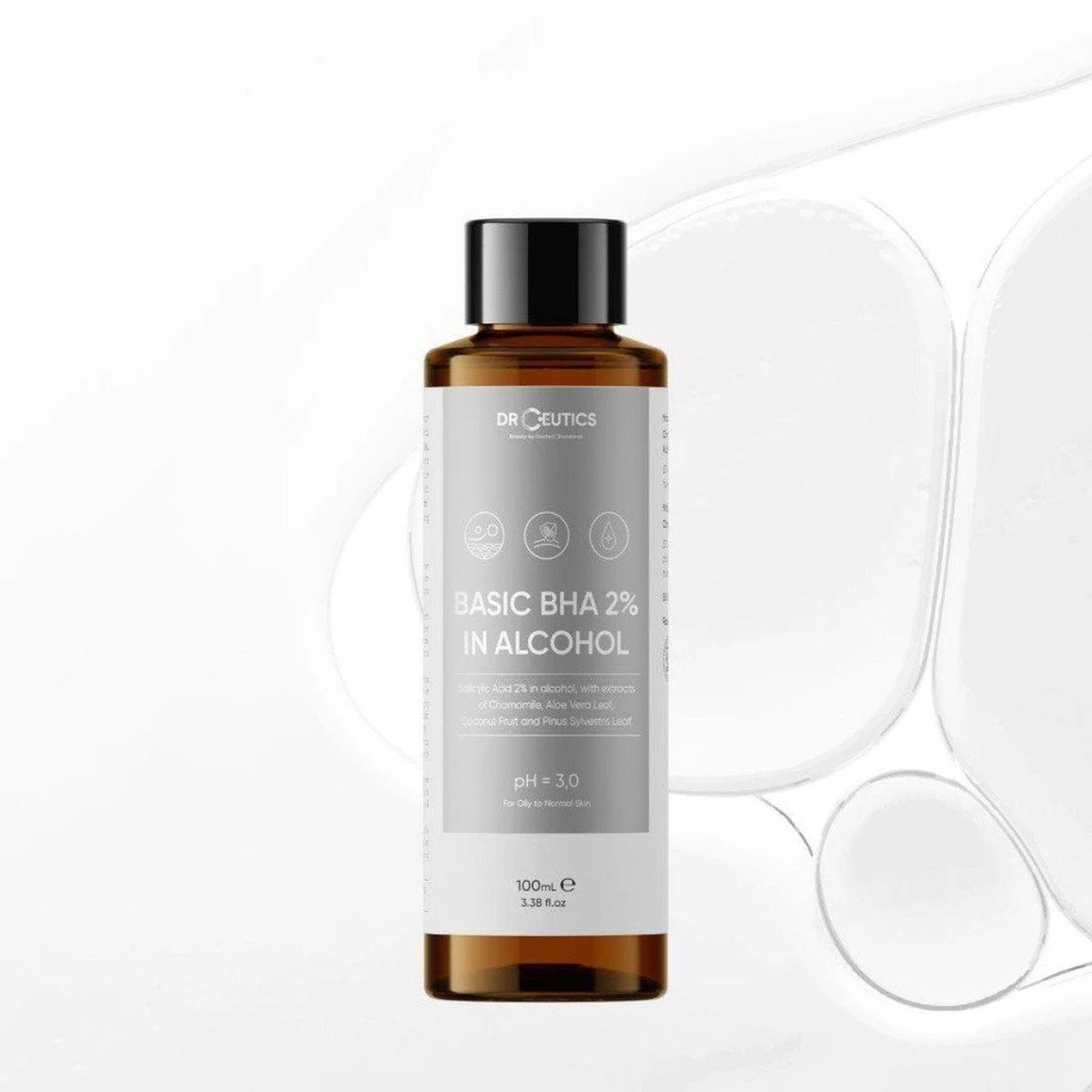 Toner DrCeutics Basic BHA 2% In Alcohol Tẩy Tế Bào Chết Giảm Mụn Thoáng Da 100ml