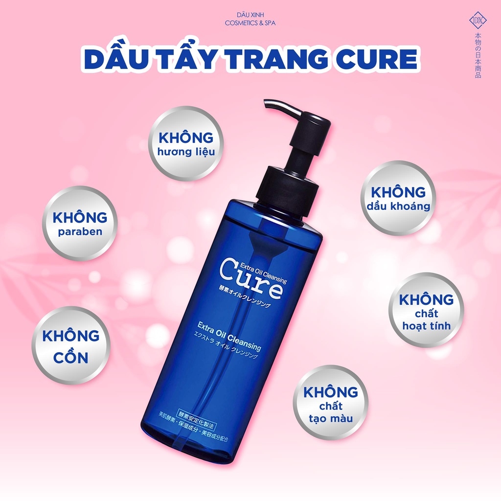 Dầu Tẩy Trang Cure Extra Oil Cleansing Nhật Bản Chai 200ml
