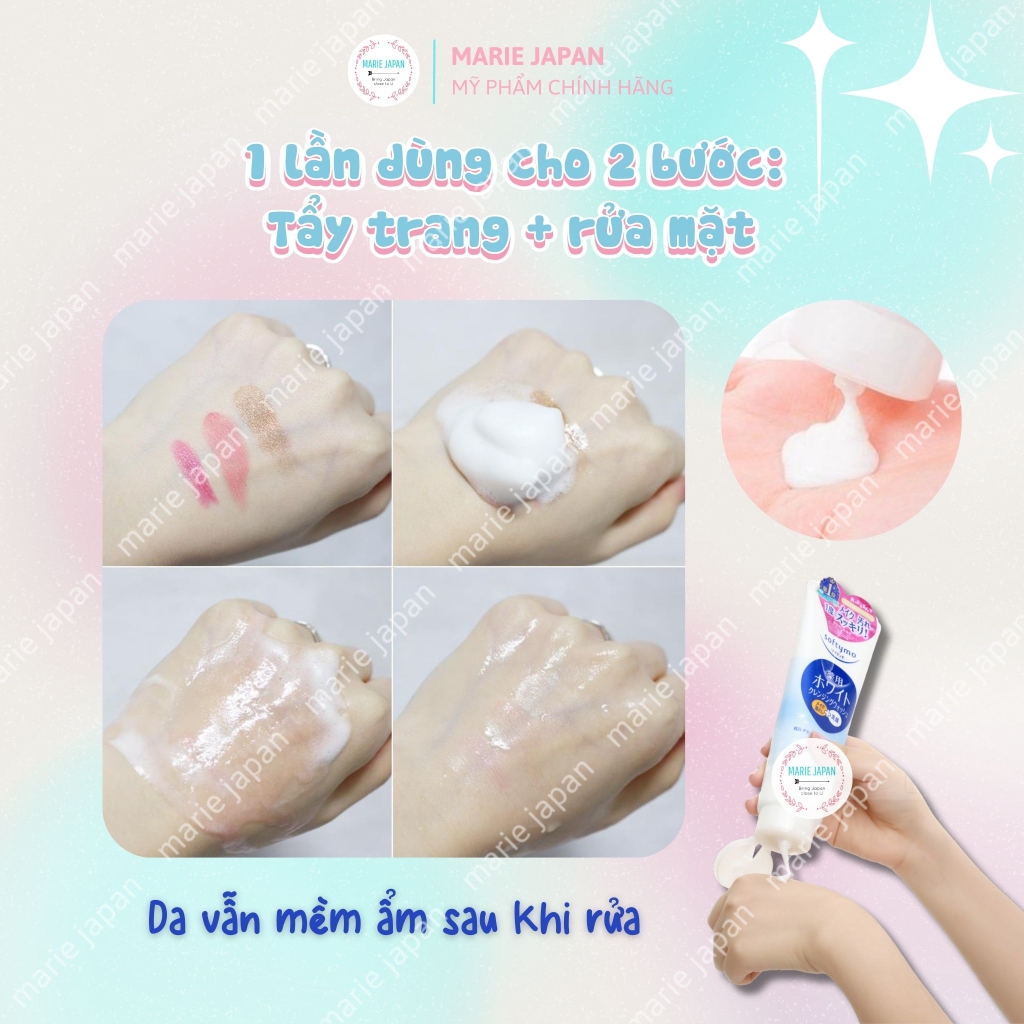 SRM Kose Softymo Cleansing Foam White - TRẮNG DƯỠNG TRẮNG Tuýp 220g