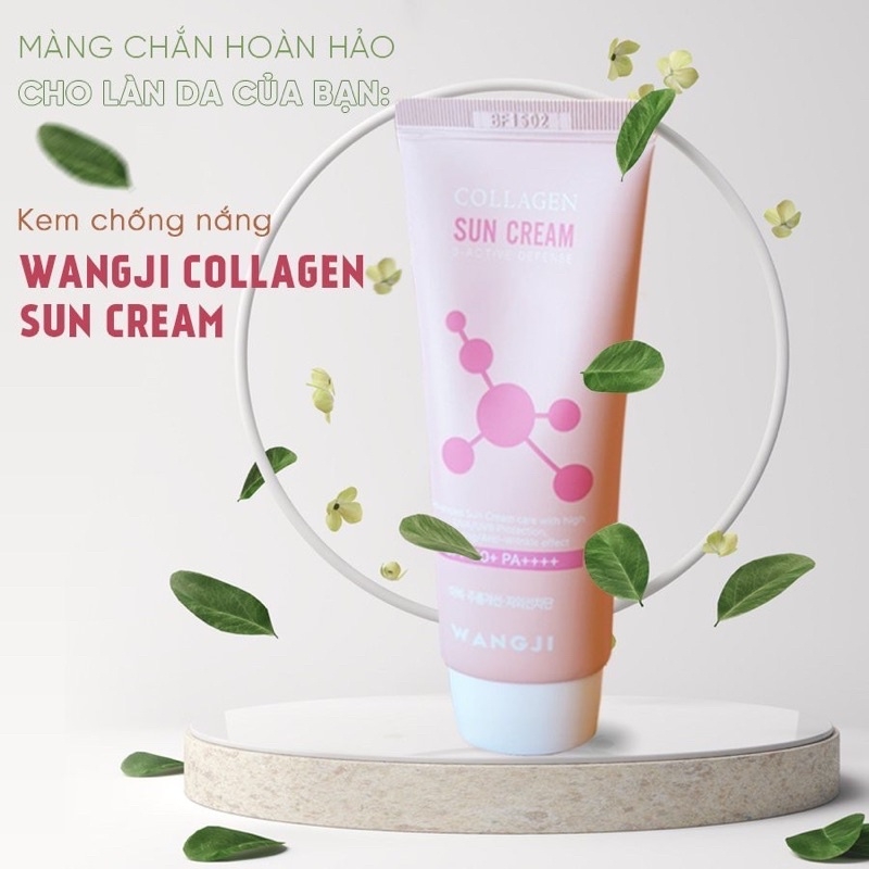 Kem Chống Nắng Wangji Collagen 3 Active Defense Tuýp 50ml