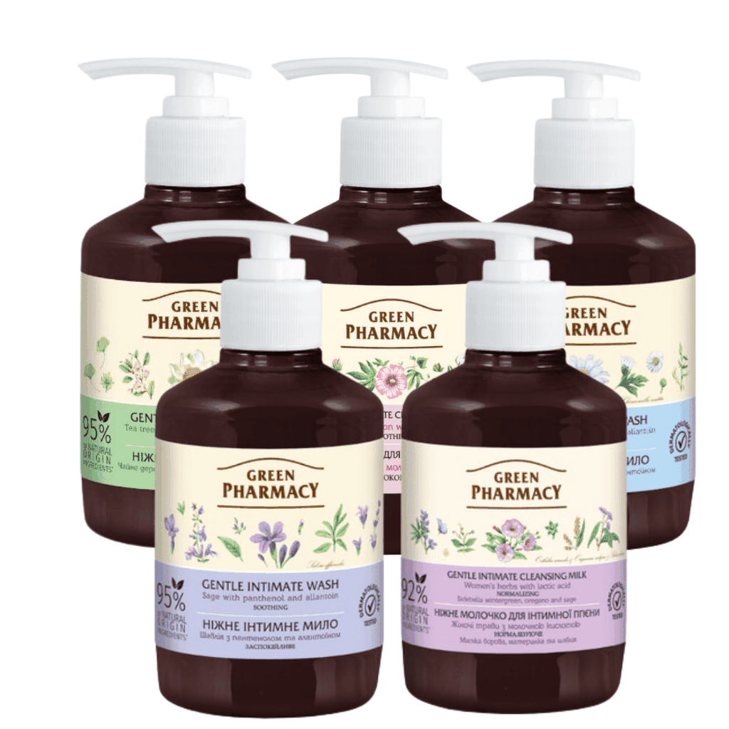 Dung Dịch Vệ Sinh Phụ Nữ Zelenaya Apteka Làm Sạch Lành Tính Dịu Nhẹ Cân Bằng Độ Ph Cô Bé 370ml