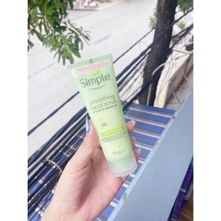 Tẩy TBC Simple Smoothing Facial Scrub Tuýp 75ml