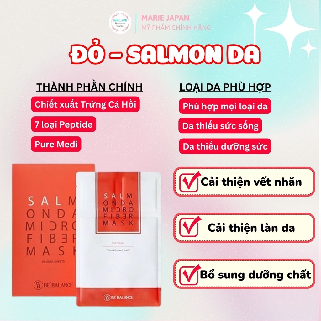 Mặt Nạ Vải Vi Sợi Be’Balance Micro Fiber Cấp Ẩm Làm Dịu Da Phục Hồi Tổn Thương Hàn Quốc 1 Miếng Lẻ