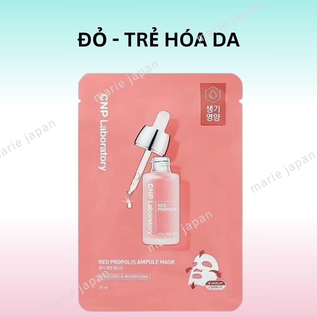 Mặt Nạ CNP Laboratory Ampule Mask Dưỡng Ẩm Phục Hồi Da Sáng Mịn Hàn Quốc Miếng Lẻ 25ml