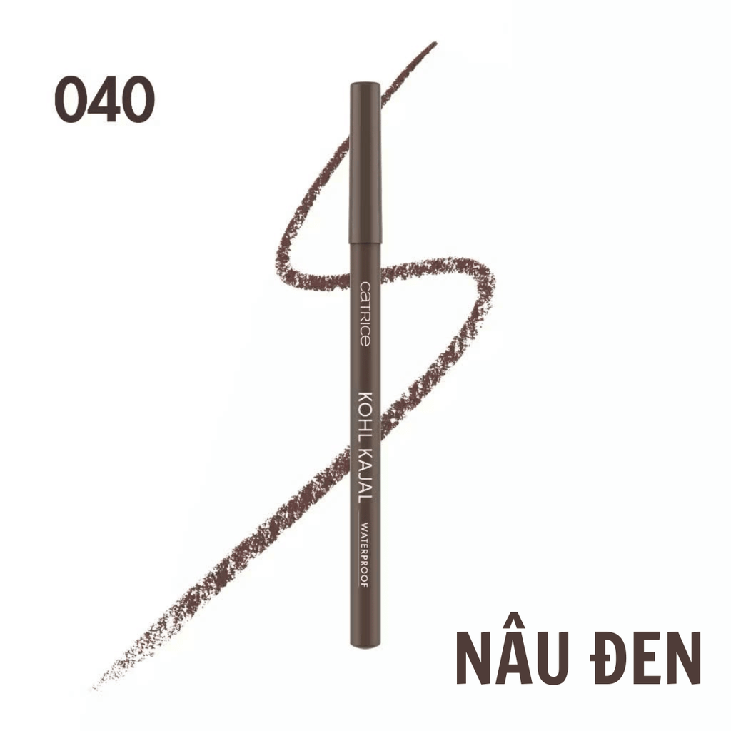 Chì Kẻ Mắt Catrice Kohl Kajal Waterproof  Đầu Kẻ Mềm Dễ Tán Tạo Đường Sắc Nét Lâu Trôi