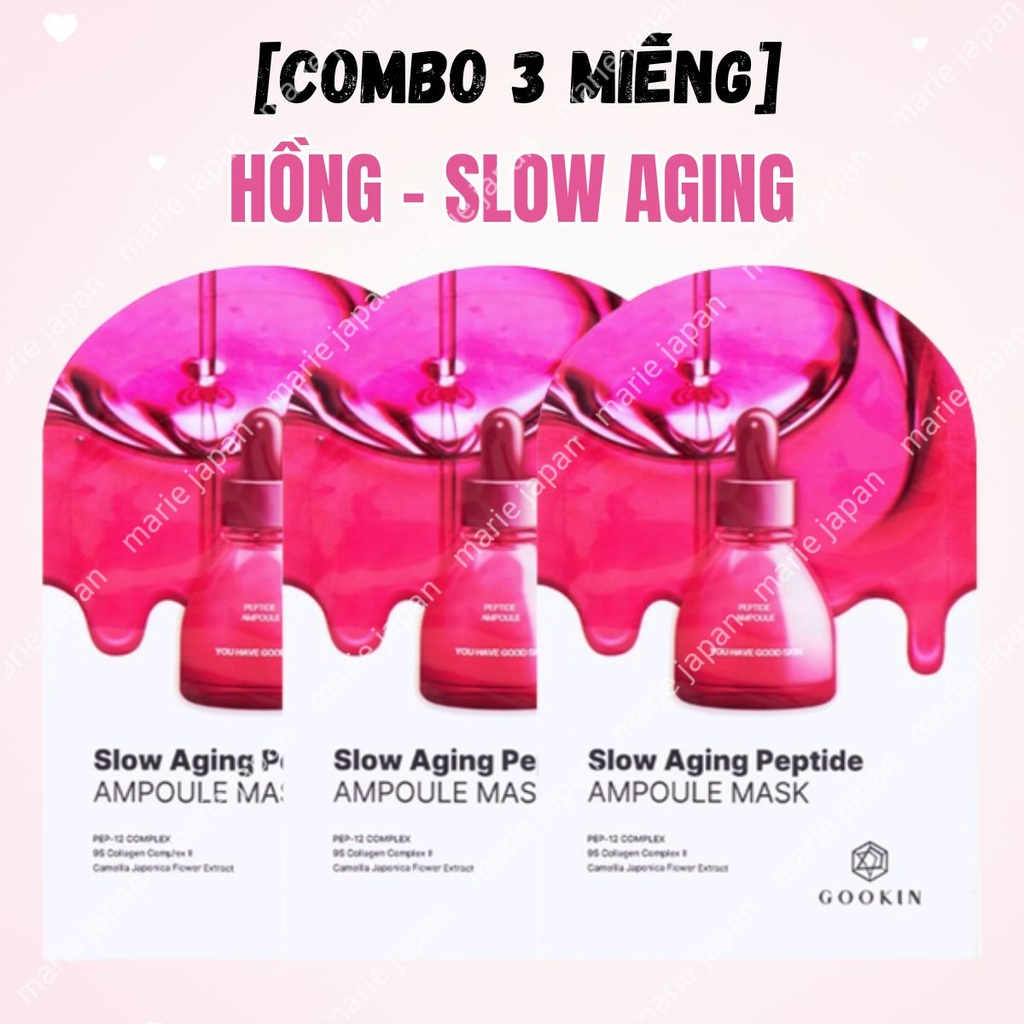 [COMBO 3 MIẾNG] Mặt Nạ Gookin Ampoule Mask Cấp Ẩm Dưỡng Sáng Phục Hồi Căng Bóng Da Hàn Quốc