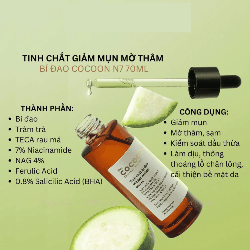 Serum Cocoon Bí Đao Winter Melon Chai 70ml